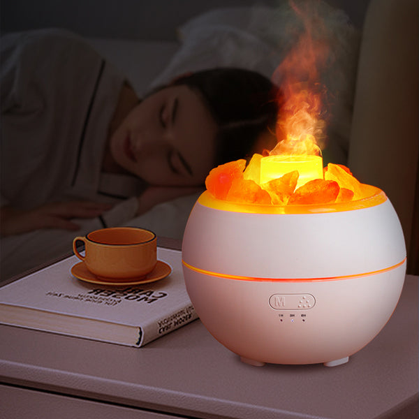 Salt Stone Simulation Flame Aromatherapy Machine